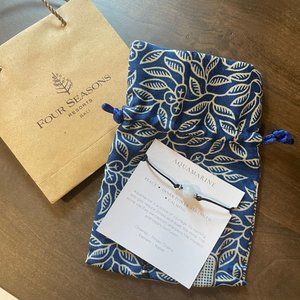 Four Seasons Resorts Bali Aquamarine Gemstone Bracelet